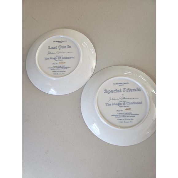 Set of 2 Hamilton the Magic of Children Collector Plates‎ - Picture 2 of 2